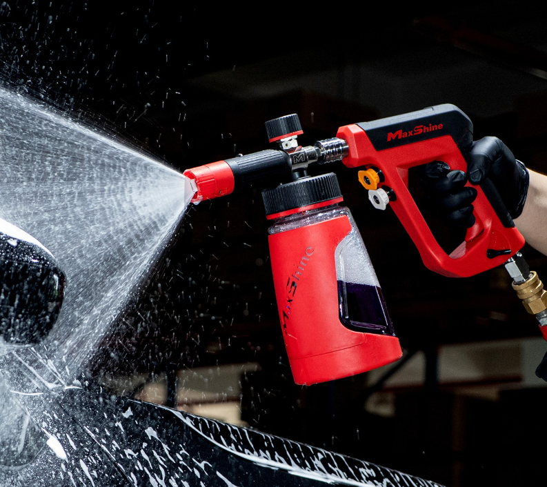 Maxshine foam gun schuimpistool voor hogedrukreiniger geschikt voor autopoetsen, car detailing en diep reinigen