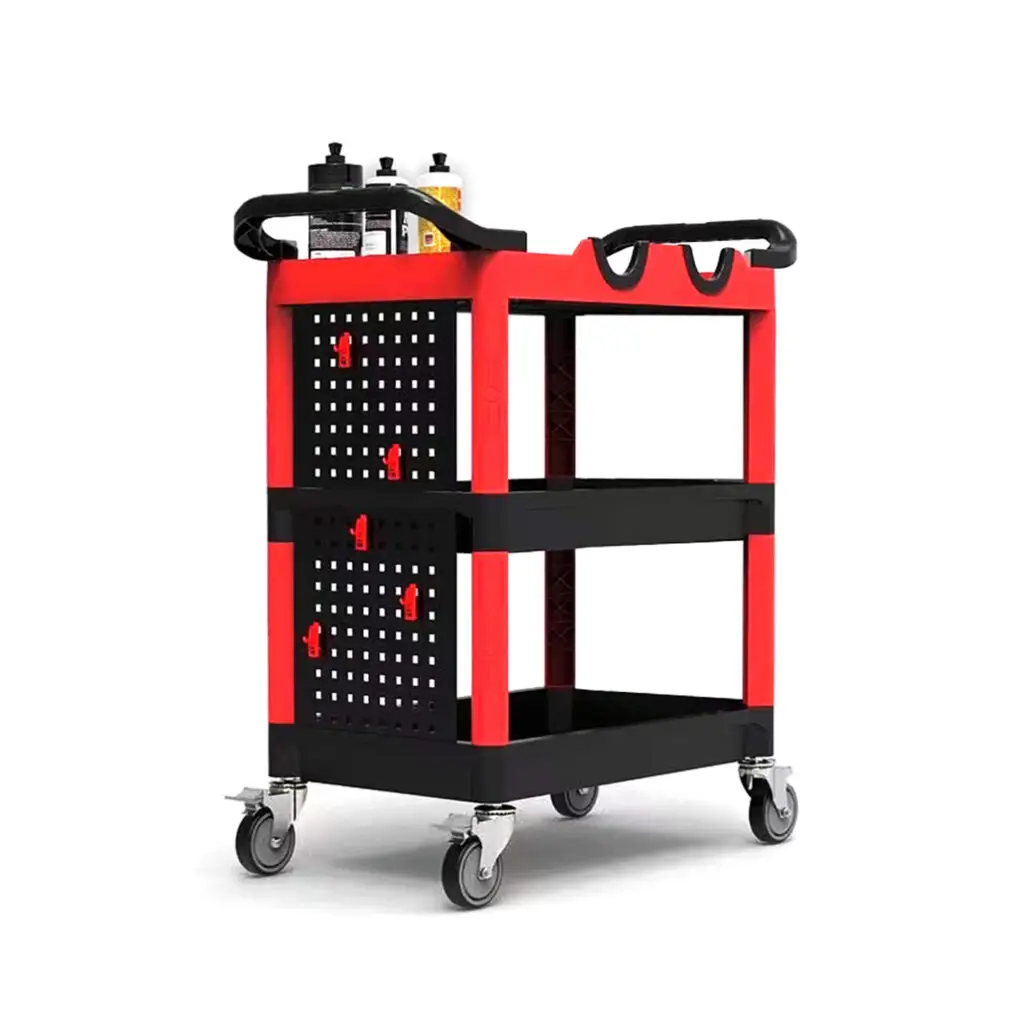 Maxshine Premium Heavy Duty Detailing Cart With Lockable Bearing Casters 702312