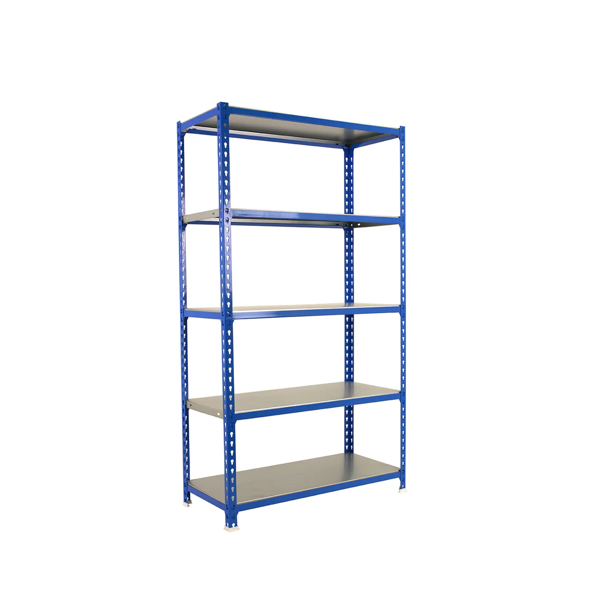 Metalen stellingkast, 2000x1000x500 mm, 5 niveaus, metalen legbord, 180 kg draagvermogen per legbord, Opbergrek, voorkant