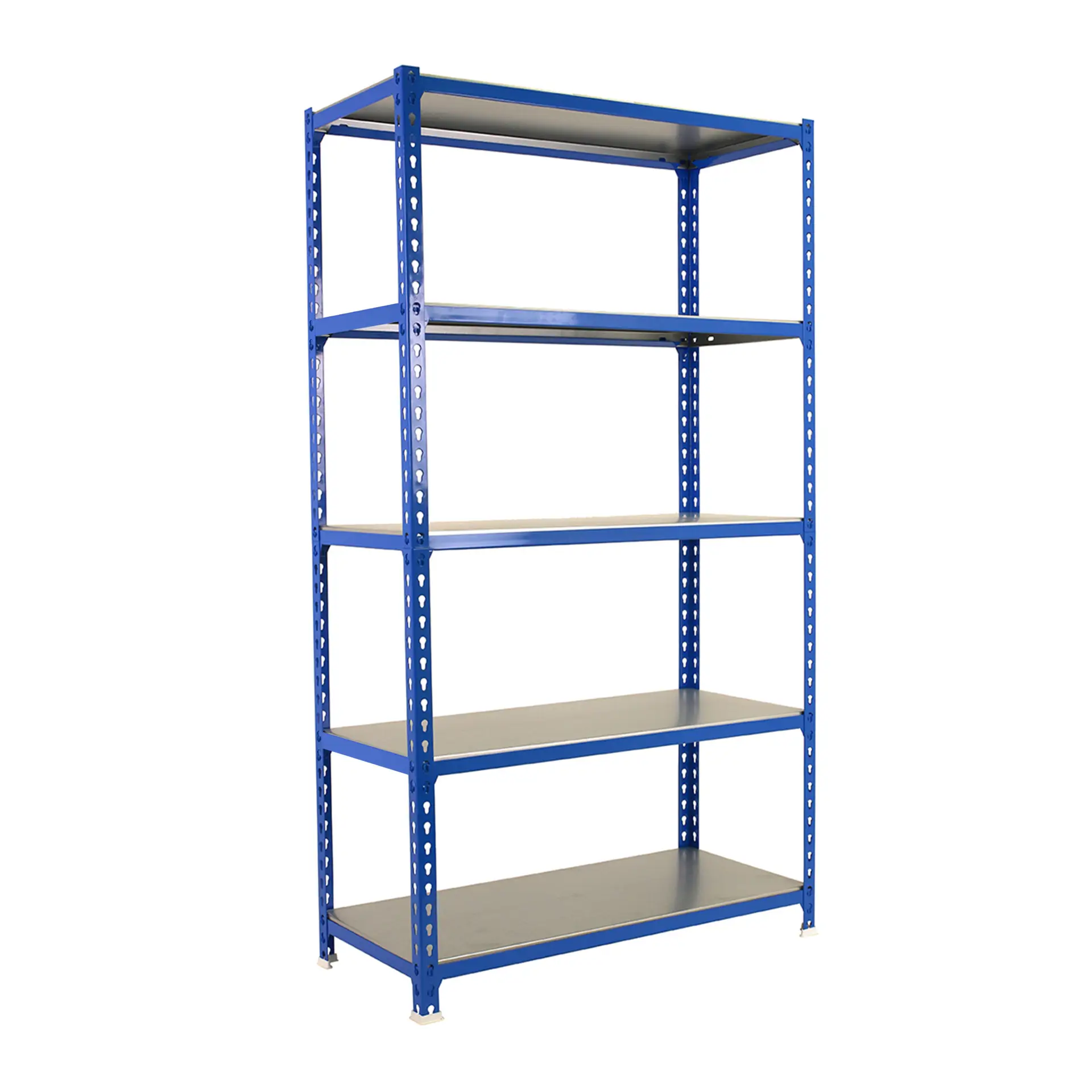 Metalen stellingkast, 2000x1100x400 mm, 5 niveaus, metalen legbord, 200 kg draagvermogen per legbord, Opbergrek, voorkant
