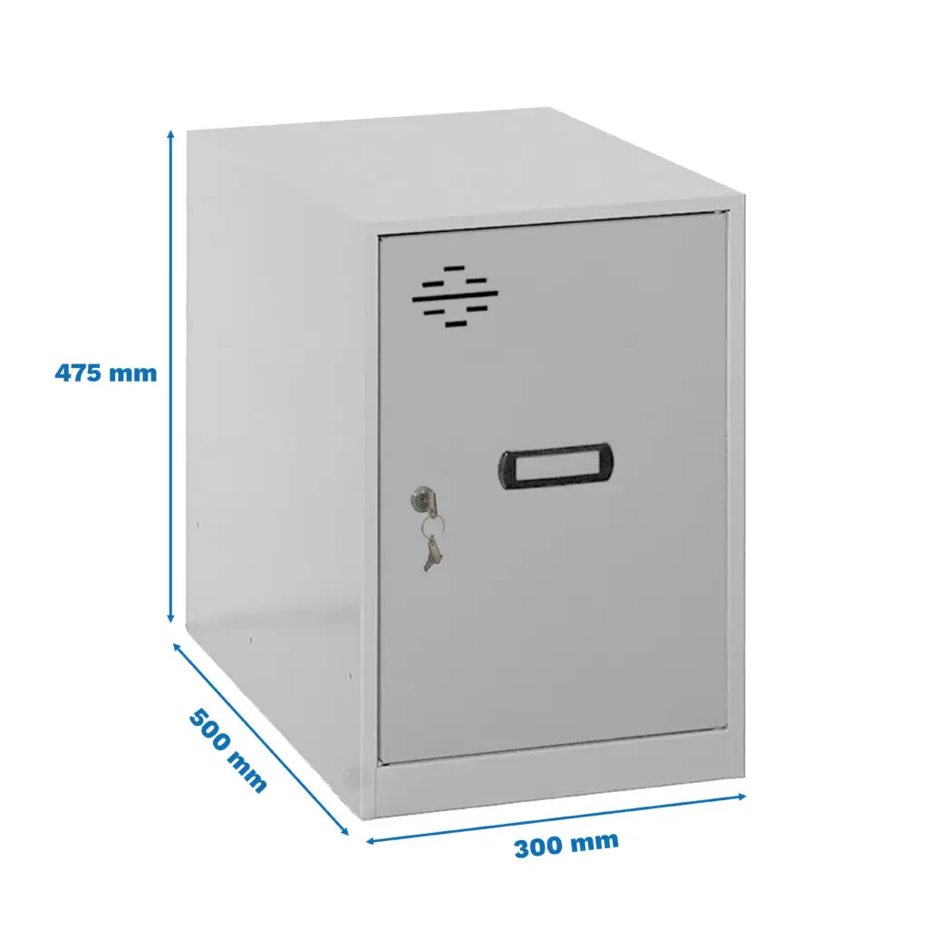 SIMONLOCKER DISM. MINI 475X300X500 MM GRIJS - Metalen lockerkast