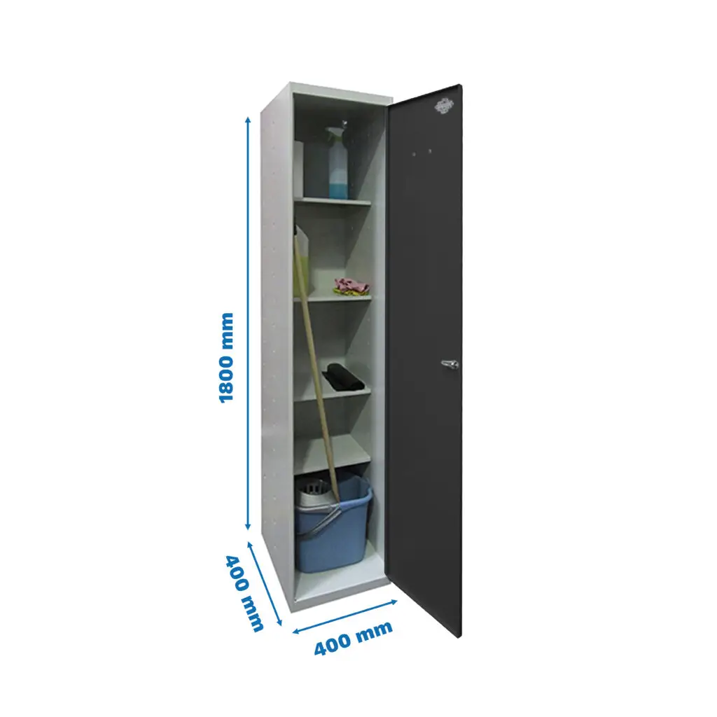 SIMONLOCKER PROF.DISM.CLEANING 180X40X40 1/4 GR/AN - Metalen garagekast