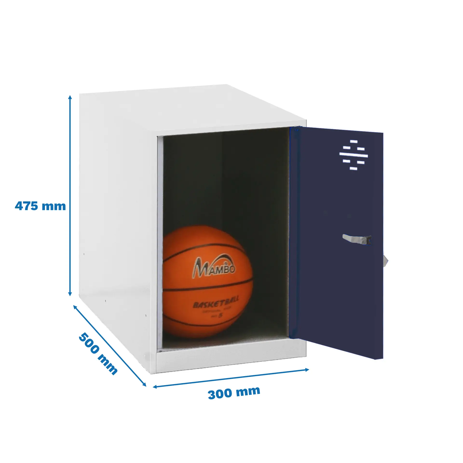 SIMONLOCKER DISM. MINI 475X300X500 MM BLA/ANT - Metalen lockerkast