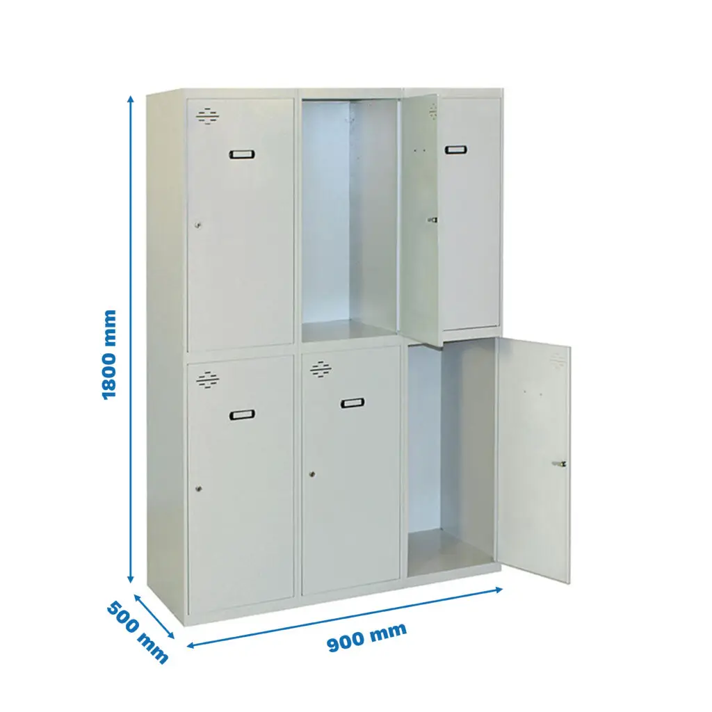 SIMONLOCKER DIY TANDEM 3/6 300 (900) GRIJS - Metalen lockerkast