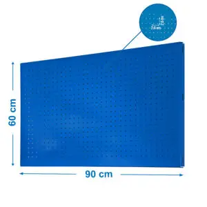 PANEL PERFORADO 900X600MM BLAUW - Metalen gereedschapswand