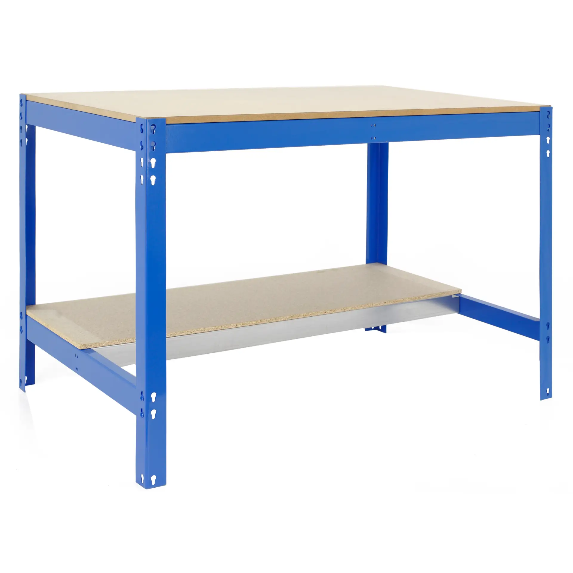 SIMONWORK BT0 1200X600 BLAUW/HOUT - Werktafel
