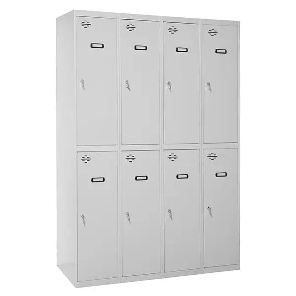 SIMONLOCKER PROF.DISM.TANDEM 4/8 300 (1200) GRIJS - Metalen lockerkast